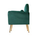 Artiss Early Christmas Sale (Restocked!) Velvet Armchair - Green Cushion