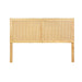 Artiss Furniture > Bedroom Rattan Bed Frame Double Size Bed Head Headboard Bedhead Base RIBO Pine