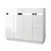 Artiss Furniture > Living Room 120cm Shoe Cabinet Shoes Storage Rack High Gloss Cupboard White Drawers