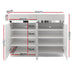 Artiss Furniture > Living Room 120cm Shoe Cabinet Shoes Storage Rack High Gloss Cupboard White Drawers