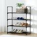 Artiss Furniture > Living Room 4 Tiers Stackable Shoe Rack - Black
