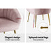 Artiss Furniture > Living Room Armchair - Velvet Sofa Pink Couch