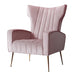 Artiss Furniture > Living Room Artiss Armchair Lounge Chair Accent Armchairs Chairs Velvet Sofa Pink Seat