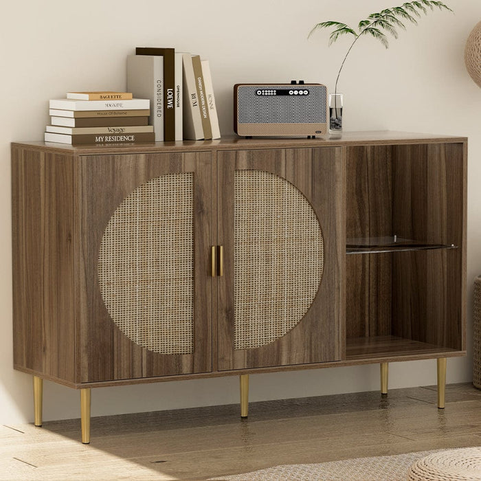 Artiss Furniture > Living Room Rattan Sideboard Two Door