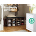 Artiss Furniture > Living Room Shoe Rack Organiser - Walnut
