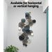 Artiss Home & Garden > Decor Metal Wall Art Hanging Sculpture 132cm Home Decor Leaf Circles - Blue