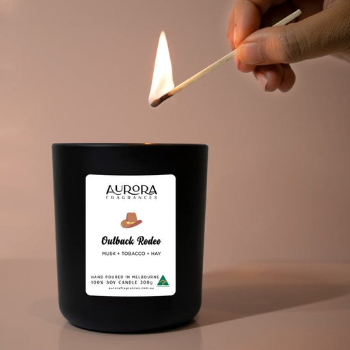 Aurora Health & Beauty > Fragrances & Perfumes Outback Rodeo Triple Scented Soy Candle  300g