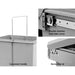 Cefito Home & Garden > Kitchen Bins Set of Two 15L Pull Out Bin - Grey