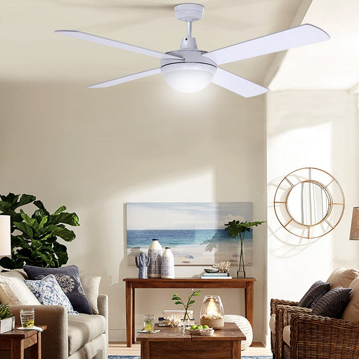 Devanti Appliances > Fans 52'' Ceiling Fan w/Light w/Remote Timer - White