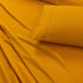 Elan Linen Home & Garden > Bedding 100% Egyptian Cotton Vintage Washed 500TC Mustard King Bed Sheets Set