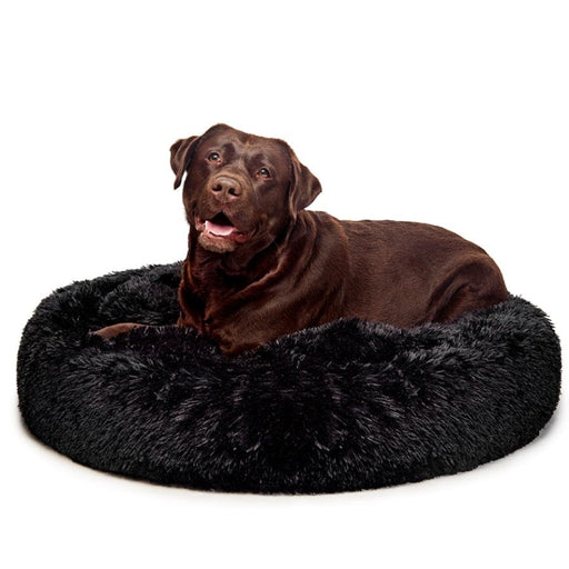 Fur King Pet Care > Dog Supplies "Aussie" Calming Dog Bed - Large -Black - 100 cm