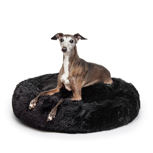 Fur King Pet Care > Dog Supplies "Aussie" Calming Dog Bed - Medium - Black - 80 cm