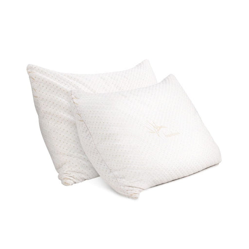 Giselle Home & Garden > Bedding Set of 2 Single Bamboo Memory Foam Pillow