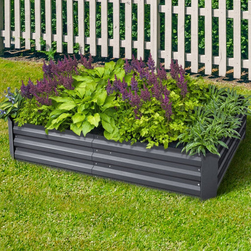 Greenfingers Home & Garden > Garden Beds 2PCS Garden Bed Galvanised Steel Raised Planter 150X90X30CM
