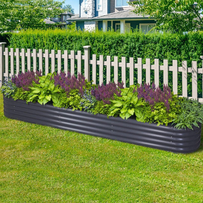 Greenfingers Home & Garden > Garden Beds Galvanised Raised Garden Bed Steel Instant Planter 320X80X42CM