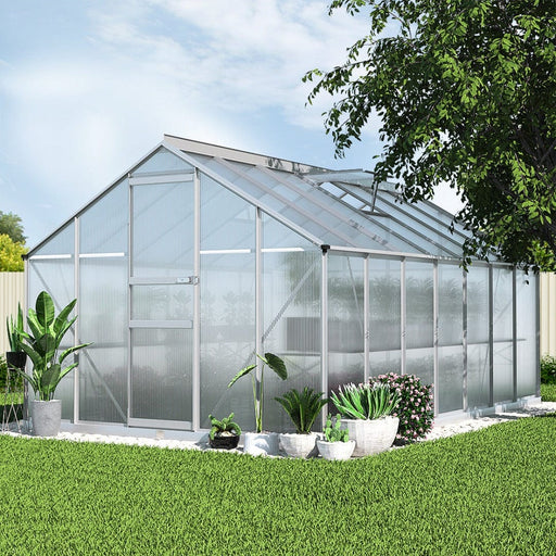 Greenfingers Home & Garden > Green Houses Greenhouse Aluminium Green House Polycarbonate Garden Shed 4.2x2.5M
