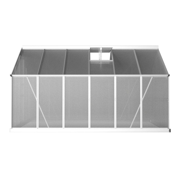 Greenfingers Home & Garden > Green Houses Greenhouse Aluminium House Garden Shed Polycarbonate 3.6x2.5M