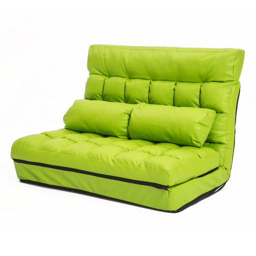 La bella Furniture > Sofas Double Seat Couch Bed Green Sofa Gemini Leather