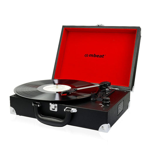 mbeat Audio & Video > Musical Instrument & Accessories Retro Briefcase-styled USB Turntable