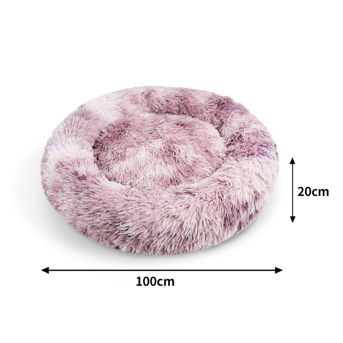 Pawfriends Pet Care > Dog Supplies Calming Bed Warm Soft Plush Round Nest Comfy Sleeping Kennel Cave AU