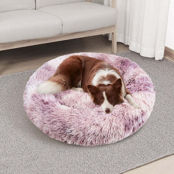 Pawfriends Pet Care > Dog Supplies Calming Bed Warm Soft Plush Round Nest Comfy Sleeping Kennel Cave AU