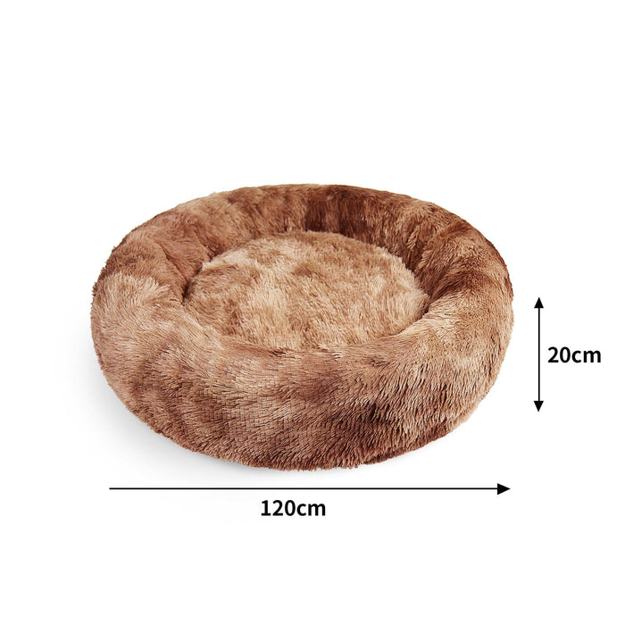 Pawfriends Pet Care > Dog Supplies Round Nest Comfy Sleeping Cave 120cm