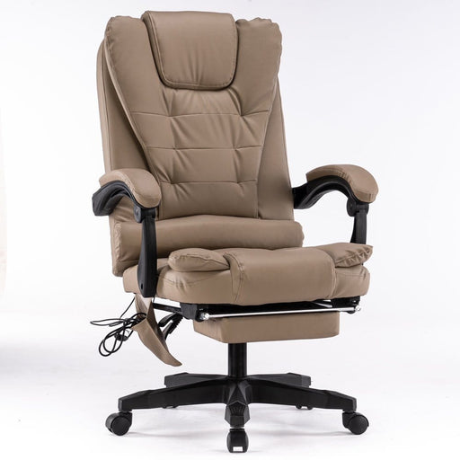 Prasads Home and Garden Furniture > Bar Stools & Chairs 8 Point Massage Chair Executive Office Computer chair -  Amber