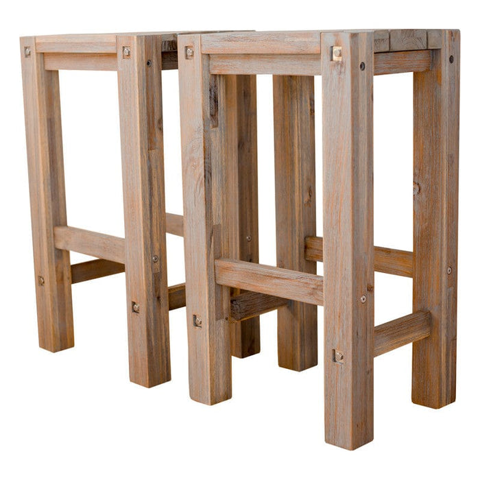 Prasads Home and Garden Furniture > Bar Stools & Chairs set of 2 grey bar stools