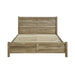 Prasads Home and Garden Furniture > Bedroom Double Size Bed Frame Natural Wood like MDF in Oak Colour