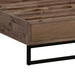 Prasads Home and Garden Furniture > Bedroom Queen size Bed Frame Solid Wood Acacia Veneered Bedroom Furniture Steel Legs