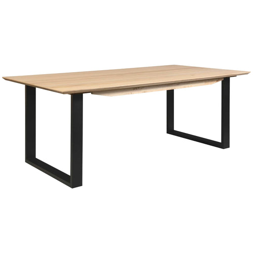 Prasads Home and Garden Furniture > Dining Aconite Dining Table 210cm Solid Messmate Timber Wood Black Metal Leg - Natural