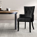Prasads Home and Garden Furniture > Dining Artiss Dining Chairs French Provincial Chair Velvet Fabric Timber Retro Black