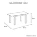 Prasads Home and Garden Furniture > Dining Dining Table White Top High Glossy Wooden Base