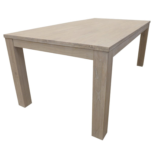 Prasads Home and Garden Furniture > Dining Foxglove Dining Table 190cm Solid Mt Ash Wood Home Dinner Furniture - White