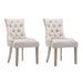Prasads Home and Garden Furniture > Dining French Provincial Chairs - Beige Set of Two
