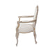 Prasads Home and Garden Furniture > Dining Large Size Oak Wood White Washed Finish Arm Chair Dining Set