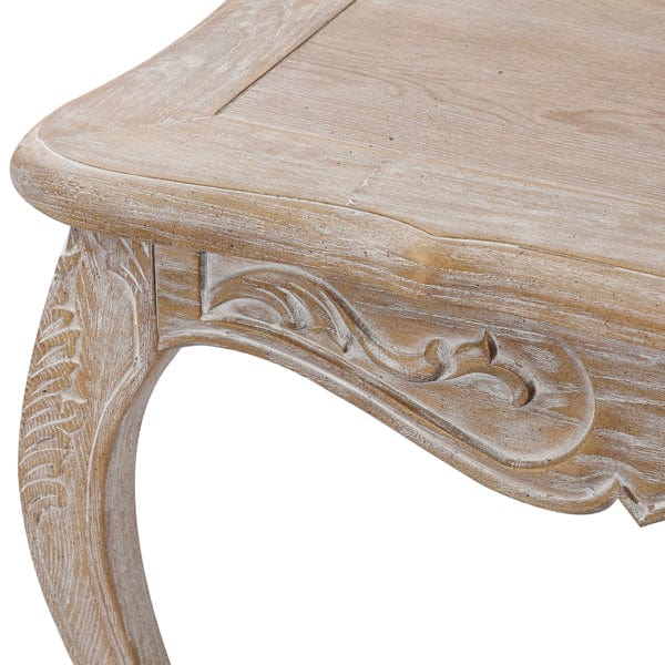 Prasads Home and Garden Furniture > Dining Medium Size Oak Wood White Washed Finish Dining Set