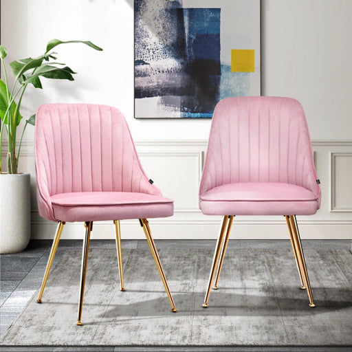 Prasads Home and Garden Furniture > Dining Raji's Dream Pink Dining Chairs - Set of Two