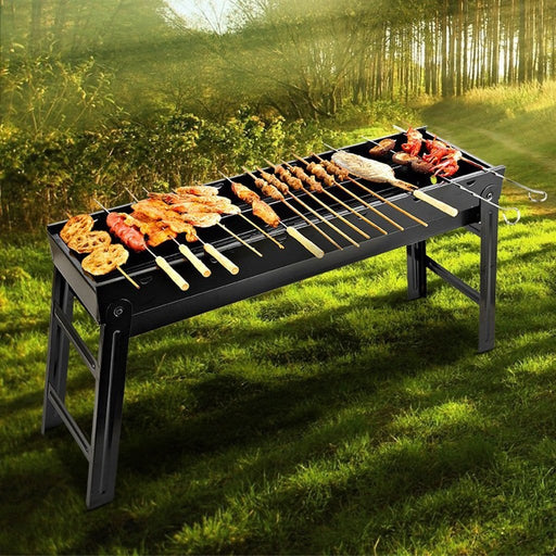 Prasads Home and Garden Home & Garden > BBQ Foldable Portable BBQ Charcoal Grill Barbecue Camping Hibachi Picnic