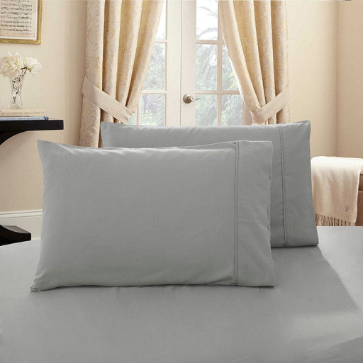 Prasads Home and Garden Home & Garden > Bedding 1000TC Premium Ultra Soft Standrad size Pillowcases 2-Pack - Grey