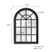 Prasads Home and Garden Home & Garden > Decor Window Style Mirror - Black Arch 100 CM x 150 CM