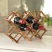 Prasads Home and Garden Home & Garden > Kitchenware Wooden Wine Rack Freestanding 10 Bottles Countertop Storage