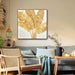 Prasads Home and Garden Home & Garden > Wall Art 100X100cm Lustrous Leaves Dark Wood Framed Hand Painted Canvas Wall Art