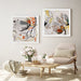 Prasads Home and Garden Home & Garden > Wall Art 50cmx50cm Blooming Spring Floral 2 Sets White Frame Canvas Wall Art