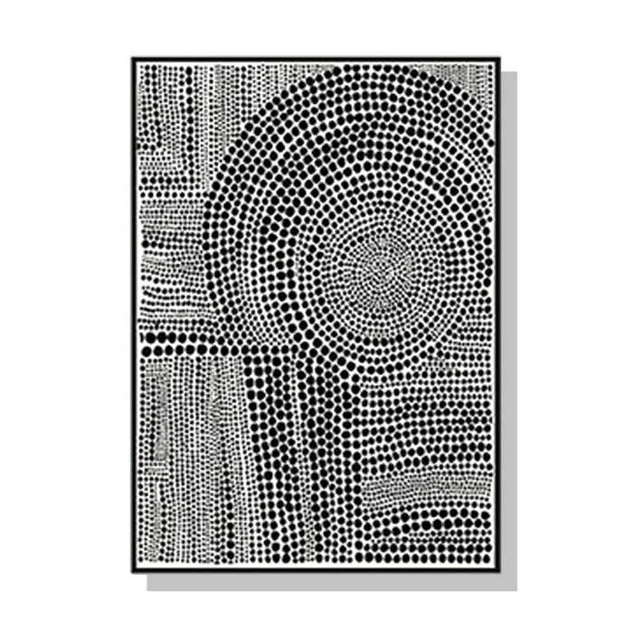 Prasads Home and Garden Home & Garden > Wall Art 80cmx120cm Clustered Dots B Black Frame Canvas Wall Art