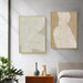 Prasads Home and Garden Home & Garden > Wall Art Abstract Line 2 Sets Gold Frame Canvas Wall Art 40cmx60cm