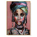 Prasads Home and Garden Home & Garden > Wall Art African woman II Gold Frame Canvas Wall Art 70cmx100cm