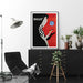 Prasads Home and Garden Home & Garden > Wall Art Fashion Bally Black Frame Canvas Wall Art 70cmx100cm