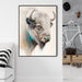 Prasads Home and Garden Home & Garden > Wall Art Great White Buffalo Black Frame Canvas - Wall Art 80cmx120cm