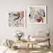 Prasads Home and Garden Home & Garden > Wall Art Wall Art 100cmx100cm Blooming Spring Floral 2 Sets White Frame Canvas